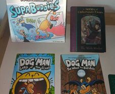Kids Books & Puzzle Bundle  Dog Man
