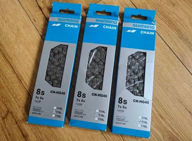 3no. CN-HG40 Shimano Chains