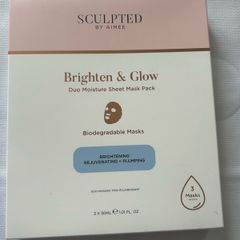 Sculpted by Aimee Brighten & Glow 3 pack Face Masks