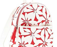 Girl's pretty pink cream backpack new