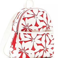 Girl's pretty pink cream backpack new