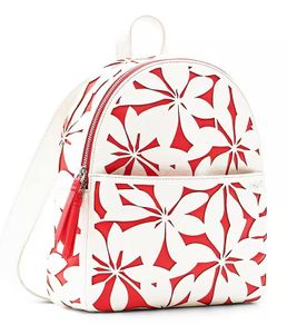 Girl's pretty pink cream backpack new