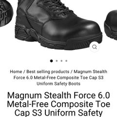 Magnum Safety Boots Size UK10