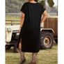 Long Festival Style Dress size 20/22 + matching belt vailable Image 4