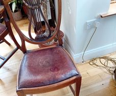Dining chairs x 6 + carver