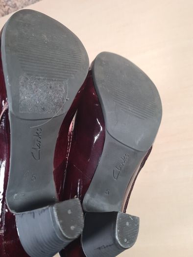 Womens CLARKS shoes heels bundle black blue burgundy Size UK 5 EU 38 court formal pumps slip on