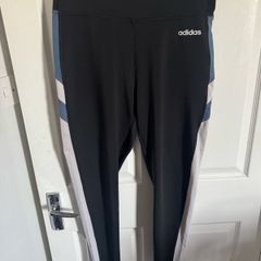 Adidas Climalite black ladies leggings size L UK16/18 EU44/46 Postage included