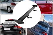Universal Rear Wing Adjustable Brackets 43/53 In Aluminum Alloy Car Spoiler Tuning Accessory Installed on Hatchback Trunk