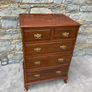 Late Edwardian Mahogany Chest of Drawers. Image 2