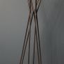 Contemporary Metal Coat Rack Stand | Matt Black | Hat Display | Hall Storage Organiser Image 5