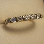 14kt Gold Filled Moissanite Band Ring Image 2