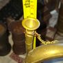 Antique Brass Military Bugle features a Distinctive Cap Badge Image 4