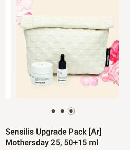 x3 Bundle - Brand New Sensils Sensitive Skin Lab Upgrade Pack - Sensils Firming & Soothing Sorbet Cream - 50ml & Sensils Firming Gel Serum & Bag - RRP - 62.00
