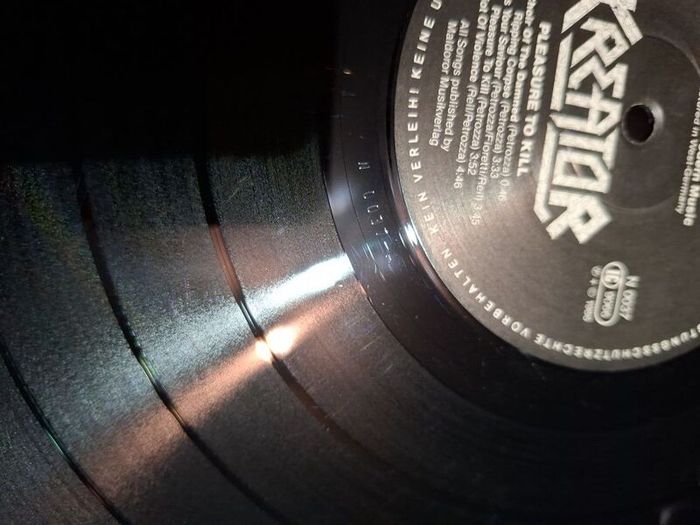 Kreator Pleasure To Kill Original 1986 German Pressing, Noise International