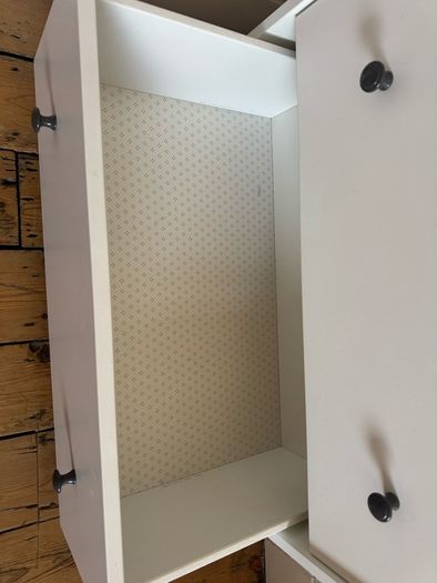 IKEA HAUGA White 3-Drawer Dresser