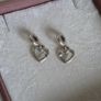 Pandora linked sister hearts split dangle charm. Very good condition hallmarked Image 5