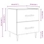 Bedside Cabinets 2 pcs Smoked Oak 40x35x47.5 cm Engineered Wood Image 4