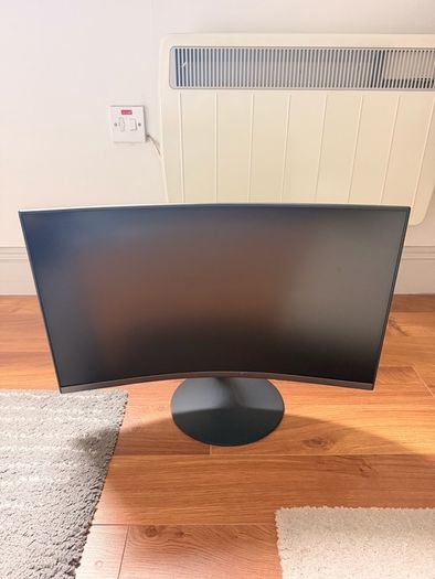 Samsung Lc24t550fduxen Full Hd 24" Curved Led Monitor - Grey