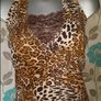 Lovely unusual animal print top size 12/14 Image 2
