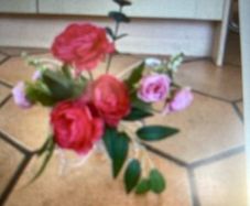 A Butterfly Vase with Flowers. (New)