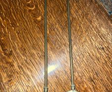 Pair of brass toasting forks