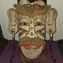 Large carved African Mask wall hanging Image 2
