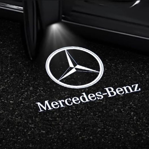 Merecedes 2X Car Door Lights Logo Laser Decor Project Ghost Lamp For Mercedes Benz