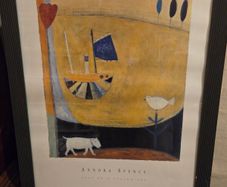Annora Spence "Boat on a Yellow Sea" Frame