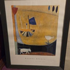 Annora Spence "Boat on a Yellow Sea" Frame