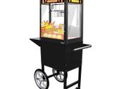 Professional Popcorn Machine with Trolley  Black  5 kg/h