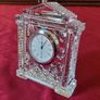 Original And Authentic Waterford Crystal Footed Mantle Clock Made In Ireland Image 3