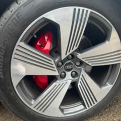 Audi E-tron Suv 21" S Line Diamond Cut Alloy Wheels Forged 4ke601025f Genuine X4