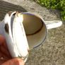 watering can  emanel  white vintage/antique  great decorative piece gift present home house garden decoration prop photo gallery art deco Image 3