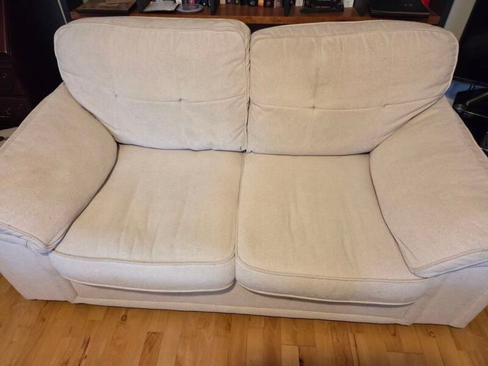 Cream sofa