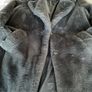 coat new look charcoal grey fake fur coat size 10 Image 8