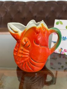 20th Century Retro Orange Lobster Design Mini Jug Creamer Souvenir from Blackpool 1960s