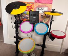 Gear4Music Junior electronic drum kit with headphones & instructions