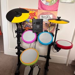 Gear4Music Junior electronic drum kit with headphones & instructions