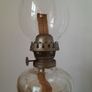 Antique Swirl Glass Oil Lamp Image 5