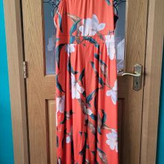 Shein orange pattern summer jumpsuit, Size 20