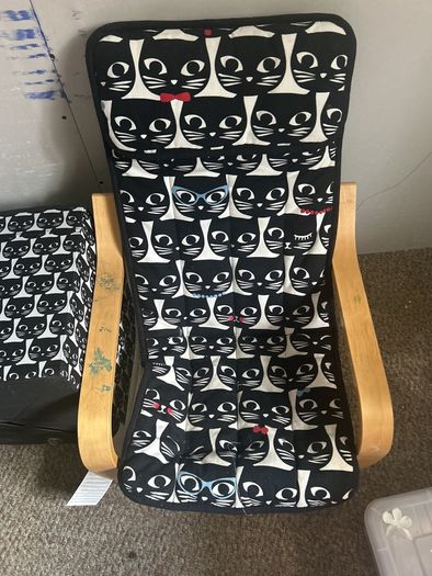 ikea kids chair with matching toy box