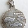 Vintage Sterling Silver St Christopher pendant on 16" Sterling Silver Chain - 6,5g Image 5