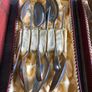 2 x Sets Vintage Newbridge Nickel Silver Teaspoon Sets Image 5