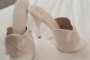 2x pair of high heels (white &amp; black) - size 35 &amp; 36