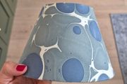 Pooky lamshade - handmade marble paper