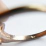Vintage Sterling Silver Decorative leaf design ring with small stones Image 9