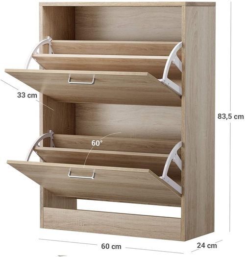 Shoe Cabinet with 2 Compartments - Free Delivery Nationwide