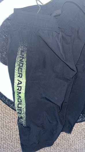 Under Armour Tech Woven Wordmark Kids Shorts Kids XL Luminess Green Design
