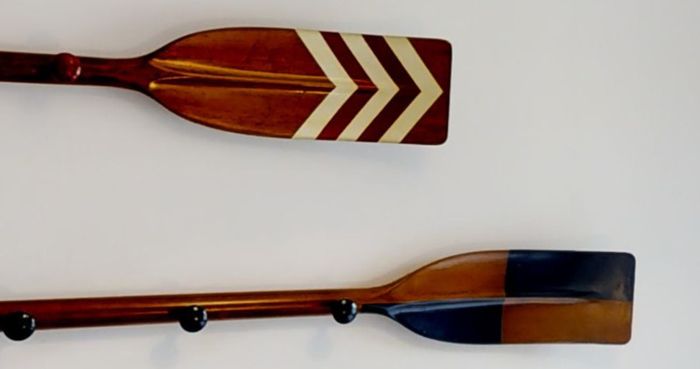 Decorative Royal Barge Oar Coat Rack