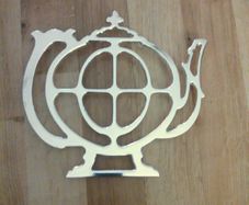 Tea Pot Trivet \ Silverplated